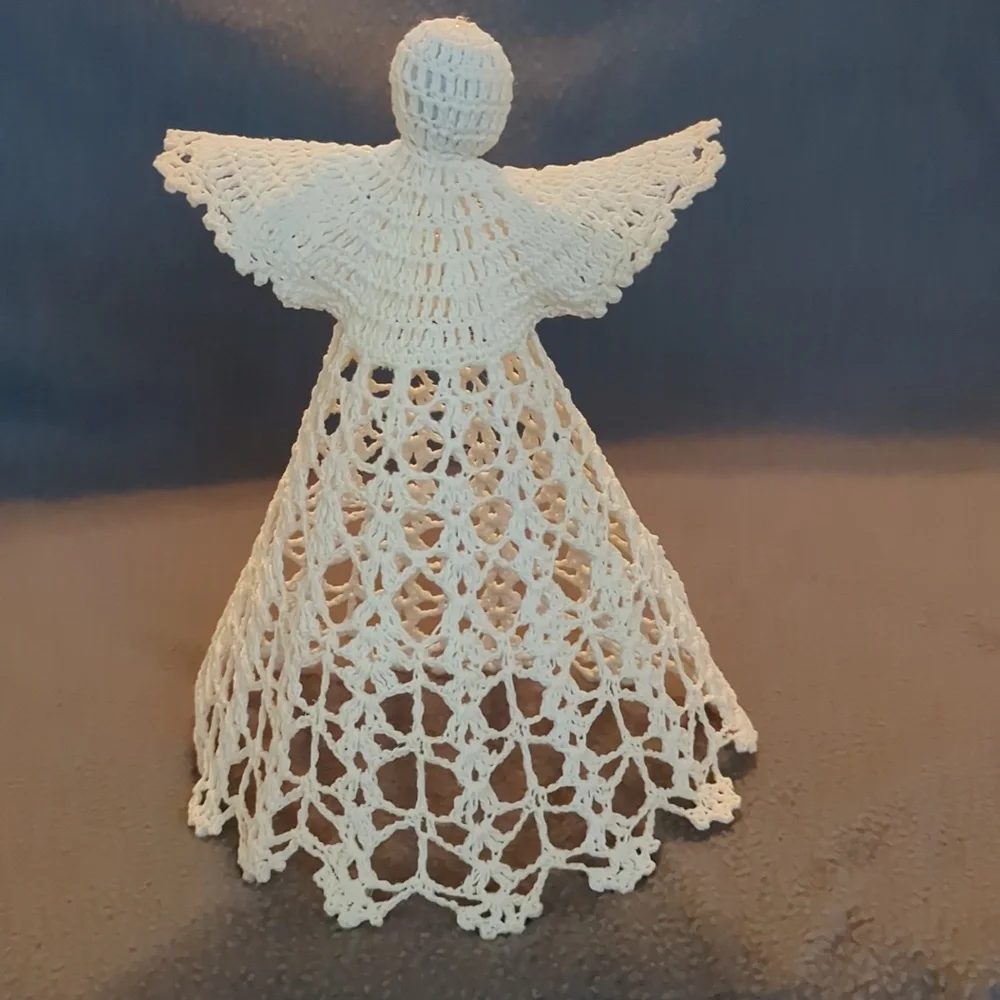 Crocheted Christmas Angels. Set Of 3